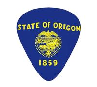 Oregon State Flag print Celluloid Guitar Plectrums for Acoustic Guitar Bass,Guitar Picks with Organizer Box