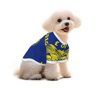 Oregon State Flag Print Cotton Dog T Shirt Breathable Soft Pet Clothes, for Small Medium Large Dogs Cats