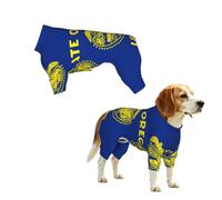 Oregon State Flag Print Dog Clothes - 4 Legs Jumpsuit Sweatshirt for Small Medium Large Dogs Cats