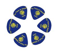 Oregon State Flag Print Guitar and Ukulele Picks For Music Lovers 12 PCS Mixed Gauges(0.46/0.71/0.96mm)