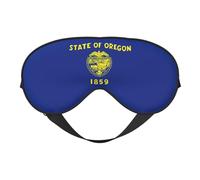 Oregon State Flag Print Sleeping Eye Cover Eyeshade for Men Women Plane Travel Nap Night Sleeping