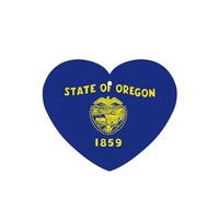 Oregon State Flag Printing 10 Pcs Air Freshener Cards,Car Scented Hanging Sheets Air Freshener Set For Car Decoration