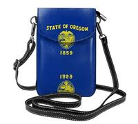 Oregon State Flag Small crossbody phone wallet with flip cover, perfect for shopping, travel, and everyday use.