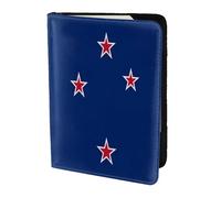 Oregon State Flag Travel Passport Holder Cover Wallet Leather Case Travel Essentials Luggage Accessories, New Zealand Flag, One Size, Contemporary