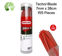 OREGON Techni-Blade Heavy Duty Nylon Line 7mm 26cm x 155Pcs Strimmer Brushcutter