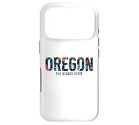 Oregon The Beaver State PNW Vintage Pride Floral Flowers Case for iPhone 17 Pro