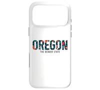 Oregon The Beaver State PNW Vintage Pride Floral Flowers Case for iPhone 17 Pro Max