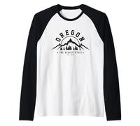 Oregon The Beaver State Portland USA America Souvenir Raglan Baseball Tee