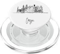 Oregon The Beaver State Skyline Travel Souvenirs Cityscape PopSockets PopGrip for MagSafe