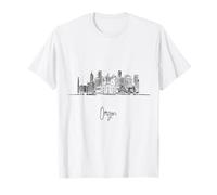 Oregon The Beaver State Skyline Travel Souvenirs Cityscape T-Shirt
