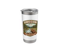 Oregon The Beaver State Souvenir Memorabilia Proud Visitor Stainless Steel Insulated Tumbler