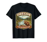 Oregon The Beaver State Souvenir Memorabilia Proud Visitor T-Shirt