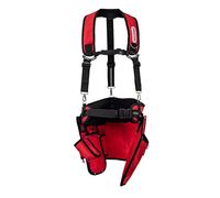 Oregon 584147 Tools Belt with Suspenders for Forestry, Gardening and DIY work, one size, Red