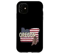 Oregon United States with Map Vintage USA Souvenir Case for iPhone 11