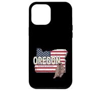 Oregon United States with Map Vintage USA Souvenir Case for iPhone 12 Pro Max