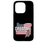 Oregon United States with Map Vintage USA Souvenir Case for iPhone 15 Pro