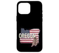 Oregon United States with Map Vintage USA Souvenir Case for iPhone 16 Pro Max
