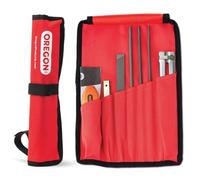 Oregon Universal Chainsaw Field Sharpening Kit | Includes 5/32-Inch (4 mm), 3/16" (4.8 mm), and 7/32" (5.5 mm) Round Files, Flat File, Handle, Filing Guide, and Pouch
