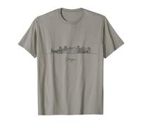 Oregon US Skylines Home State Souvenirs T-Shirt