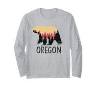 Oregon Vintage Grizzly Bear Souvenir Gift Long Sleeve T-Shirt