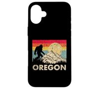 Oregon - Vintage, Mountains, Sunset, Bigfoot Case for iPhone 16 Plus