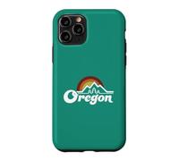 Oregon Vintage Outdoors Mountain Pine Trees Retro Sunset Case for iPhone 11 Pro
