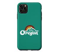 Oregon Vintage Outdoors Mountain Pine Trees Retro Sunset Case for iPhone 11 Pro Max