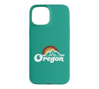 Oregon Vintage Outdoors Mountain Pine Trees Retro Sunset Case for iPhone 15