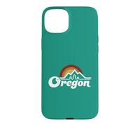Oregon Vintage Outdoors Mountain Pine Trees Retro Sunset Case for iPhone 15 Plus