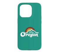 Oregon Vintage Outdoors Mountain Pine Trees Retro Sunset Case for iPhone 15 Pro