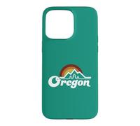 Oregon Vintage Outdoors Mountain Pine Trees Retro Sunset Case for iPhone 15 Pro Max