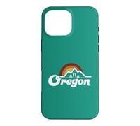 Oregon Vintage Outdoors Mountain Pine Trees Retro Sunset Case for iPhone 16 Pro Max