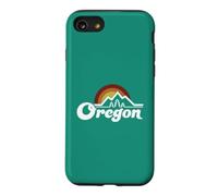 Oregon Vintage Outdoors Mountain Pine Trees Retro Sunset Case for iPhone SE (2020) / 7/8