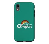 Oregon Vintage Outdoors Mountain Pine Trees Retro Sunset Case for iPhone XR
