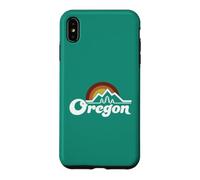 Oregon Vintage Outdoors Mountain Pine Trees Retro Sunset Case for iPhone XS Max