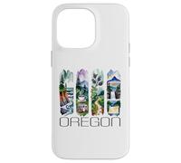 Oregon Watercolor, Pacific Northwest, Oregon Mountains Case for iPhone 14 Pro Max