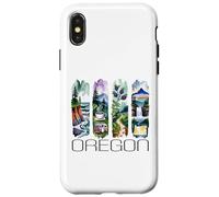 Oregon Watercolor, Pacific Northwest, Oregon Mountains Case for iPhone X/XS