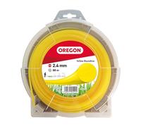 Oregon 69-364-Y Yellow Round Strimmer Line/Wire for Grass Trimmers and Brushcutters, 2.4 mm x 88 m