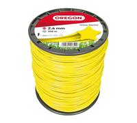 Oregon Yellow Star Shaped Strimmer Line Wire for Grass Trimmers and Brushcutters, Five Cutting Edges for Clean Finish, Professional Grade Nylon, Fits All Standard Strimmers, 2.4mm-332m ( 69-455-Y)