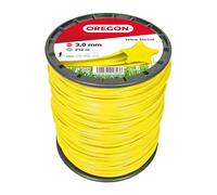 Oregon Yellow Star Shaped Strimmer Line Wire for Grass Trimmers and Brushcutters, Five Cutting Edges for Clean Finish, Professional Grade Nylon, Fits All Standard Strimmers, 3mm-212m ( 69-461-Y)