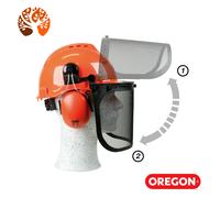 OREGON Yukon Chainsaw Safety Helmet Combination - Earmuffs & Mesh Visor. 562412