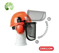 OREGON Yukon Chainsaw Safety Helmet Combination - Earmuffs & Mesh Visor. 562412