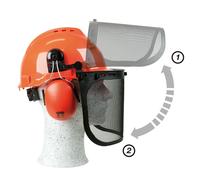 OREGON Yukon Chainsaw Safety Helmet Combination - Earmuffs & Mesh Visor. 562412