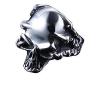 orehugaf Rings Ring Jewellery Women Men European And American Punk Personality Retro Skull Ring Source Factory Us Size 9 Steel Color 05503