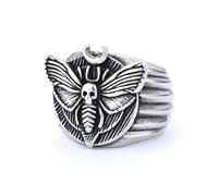 orehugaf Rings Ring Jewellery Women Men European And American Unisex Punk Gothic Style Butterfly Ring Size 13 Steel 03306 (Us Size)