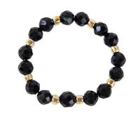 orehugaf Rings Ring Jewellery Women Men Handmade Boho Stretch Jewelry Healing Gemstone String Black Jasper Beads Rings For Women Fashion Valentine