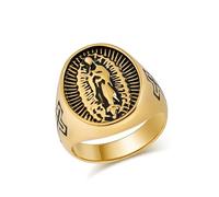 orehugaf Rings Ring Jewellery Women Men Our Lady Of Signet Ring For Men Virgin Mary Ring Christian Men 8 Gold