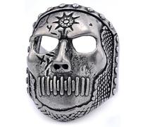 orehugaf Rings Ring Jewellery Women Men Personalized Punk Band Medal Skull Retro Color Men'S Ring Size 12 Distressed As Shown In The Picture 14306