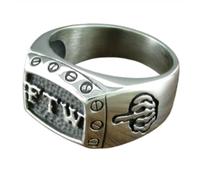 orehugaf Rings Ring Jewellery Women Men Punk Size 7-15# Mechanical Screw Women'S Biker Exquisite Motorcycle Middle Finger Ring 14