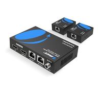 OREI 1x2 HDMI Extender Splitter Over Single Cable CAT6/7 1080P EDID Management - Up to 132 Ft - Loop Out - Low Latency